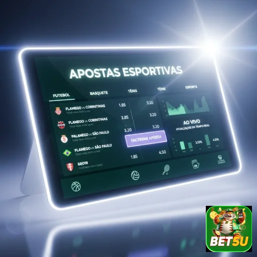 Ilustração de Aproveite Apostas Esportivas com a bet5u e Odds Altas
