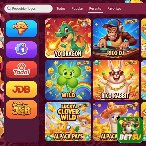 Ilustração de Explore jogos online no bet5u com segurança e agilidade